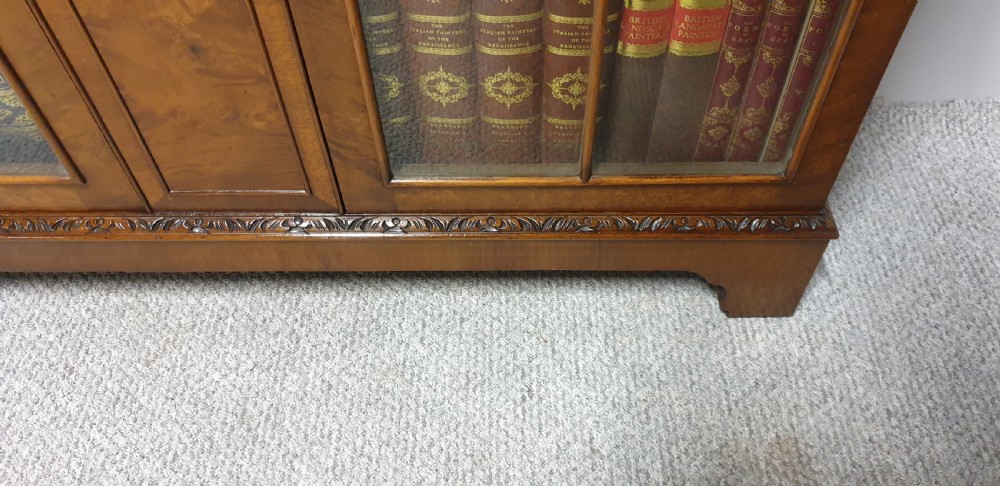 Super Quality Burr Walnut Bookcase View VIII