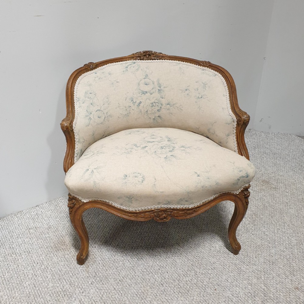 Small French Walnut Tub Chair View II
