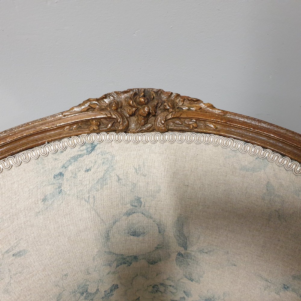 Small French Walnut Tub Chair View V