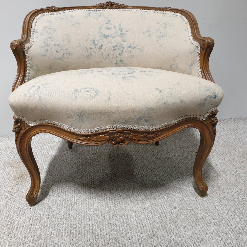 Small French Walnut Tub Chair View VII