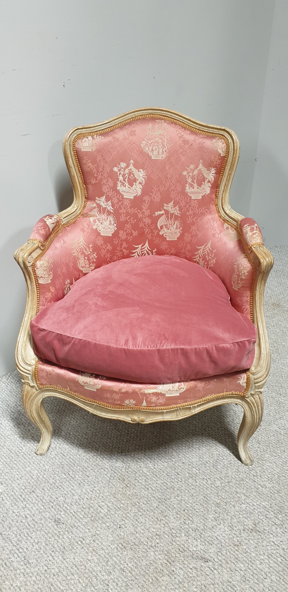 Original Painted French Tub Armchair View III