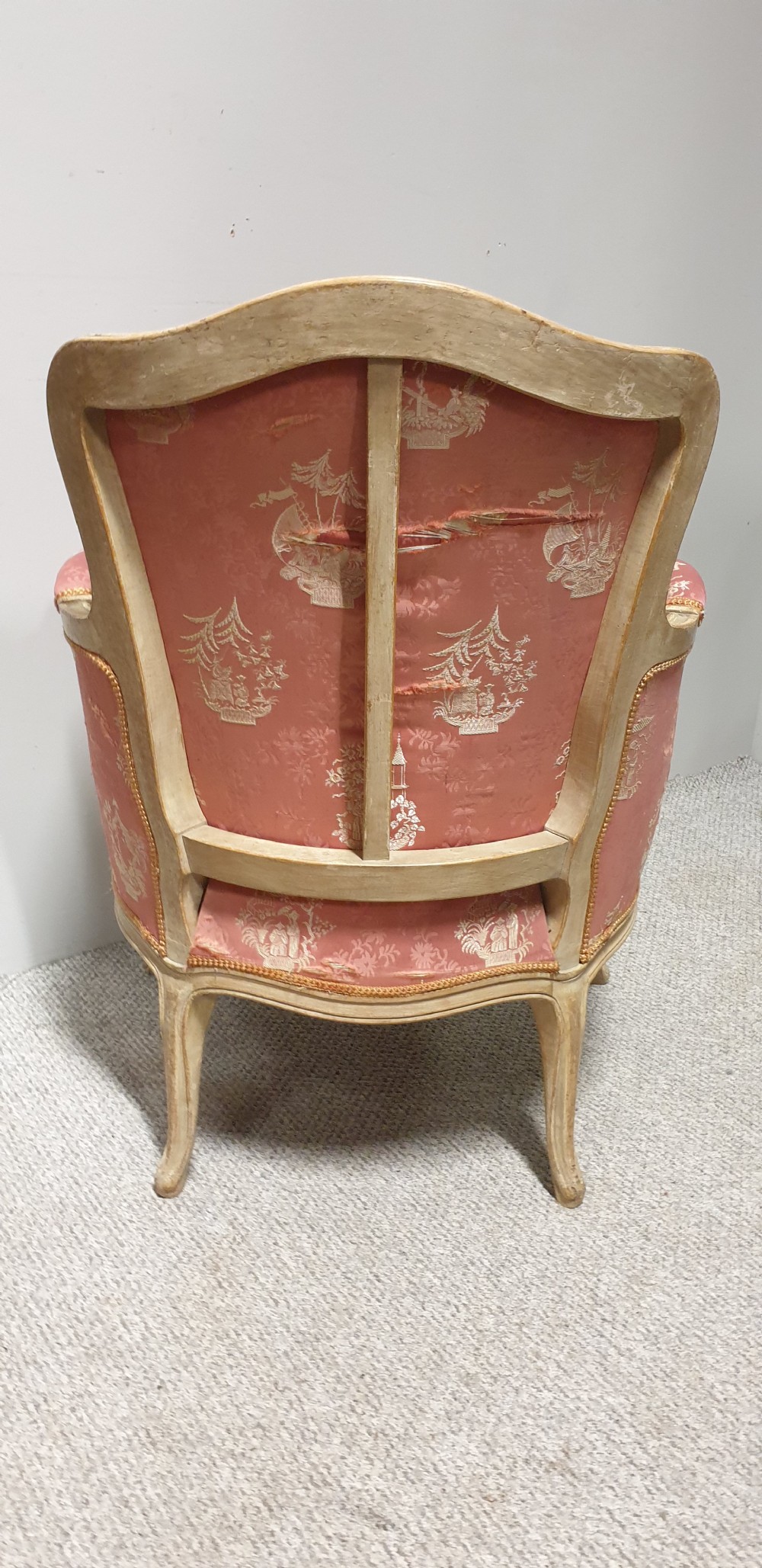 Original Painted French Tub Armchair View VI