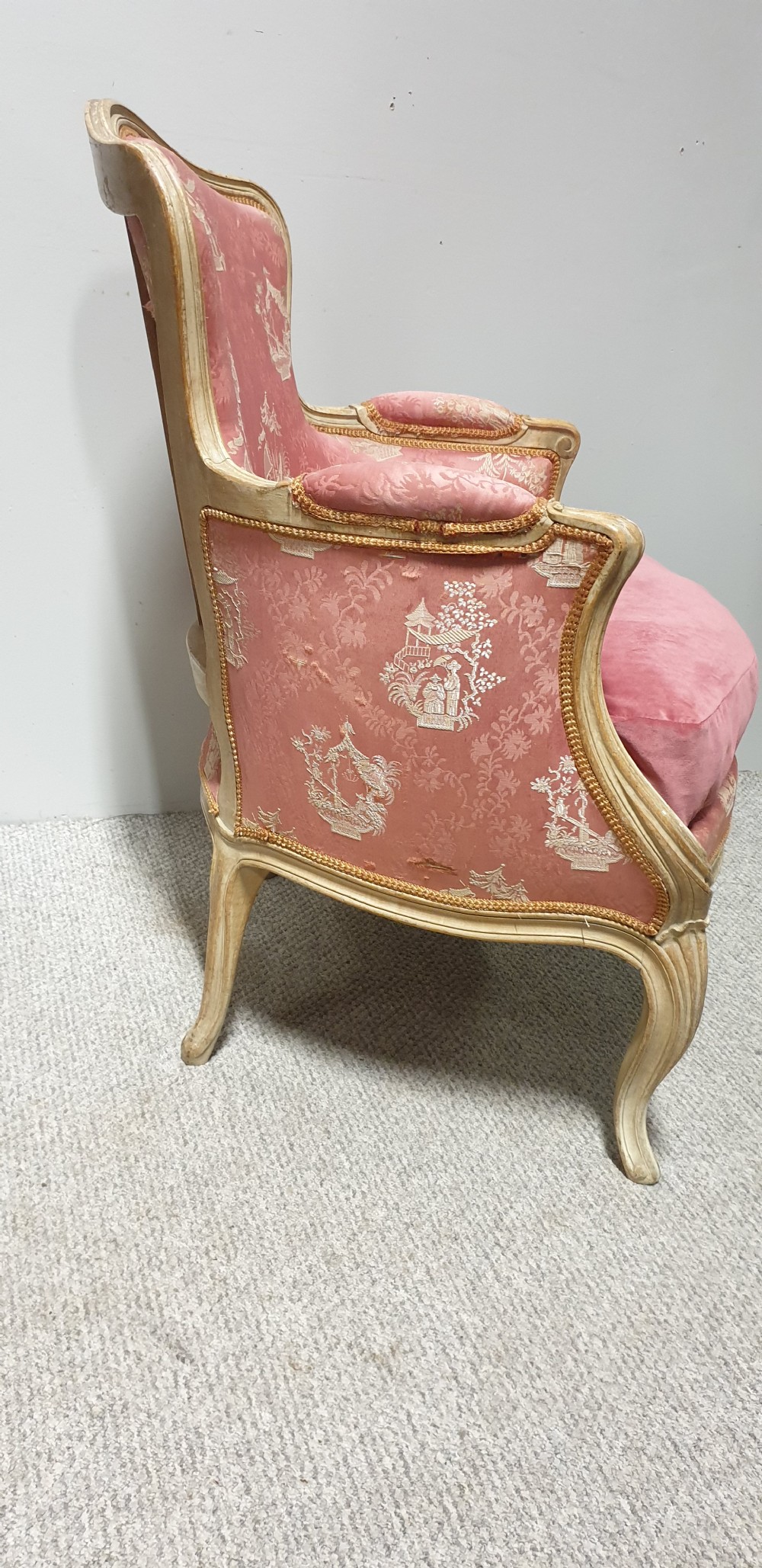 Original Painted French Tub Armchair View VII