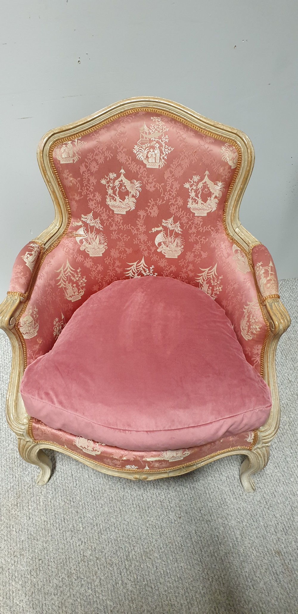 Original Painted French Tub Armchair View VIII