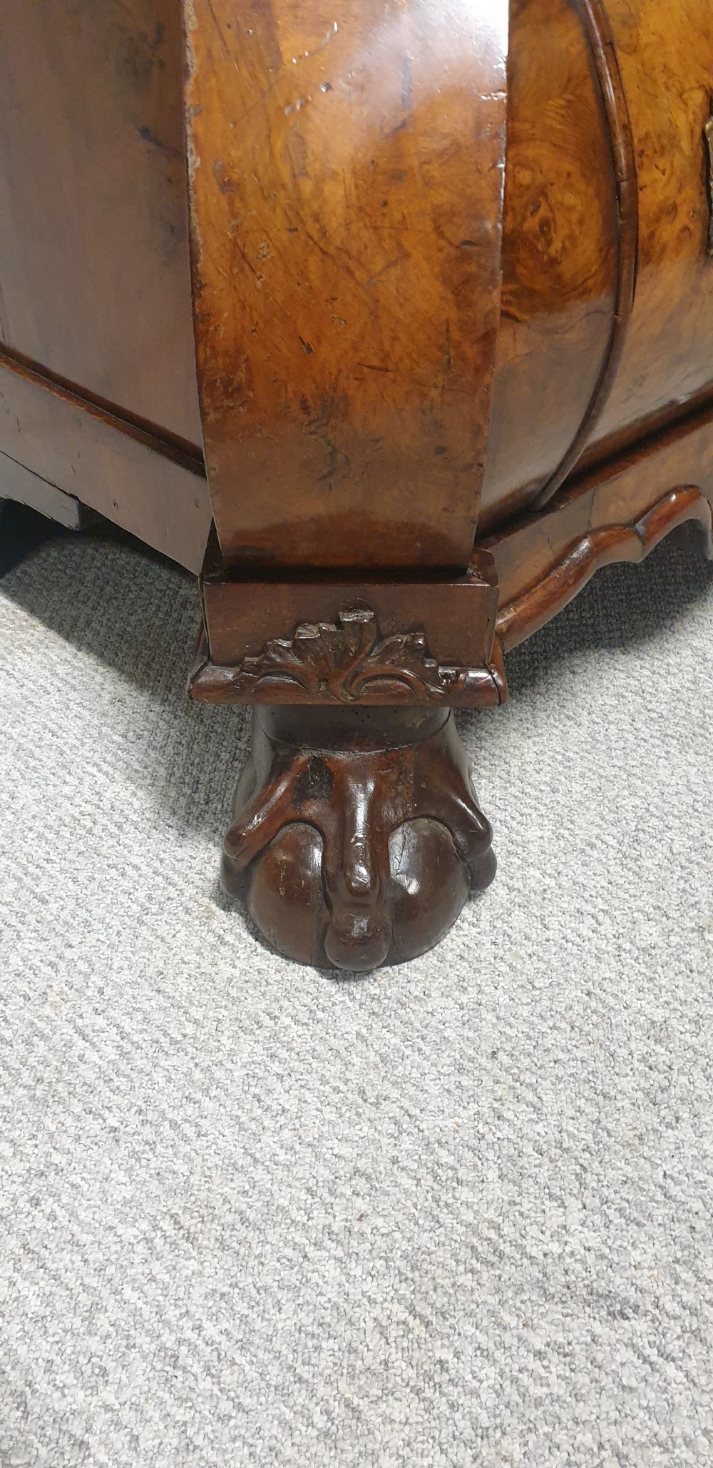 C18th Burr Walnut Secretaire View IV