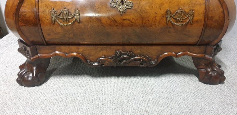 C18th Burr Walnut Secretaire View V