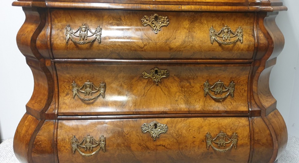 C18th Burr Walnut Secretaire View VI