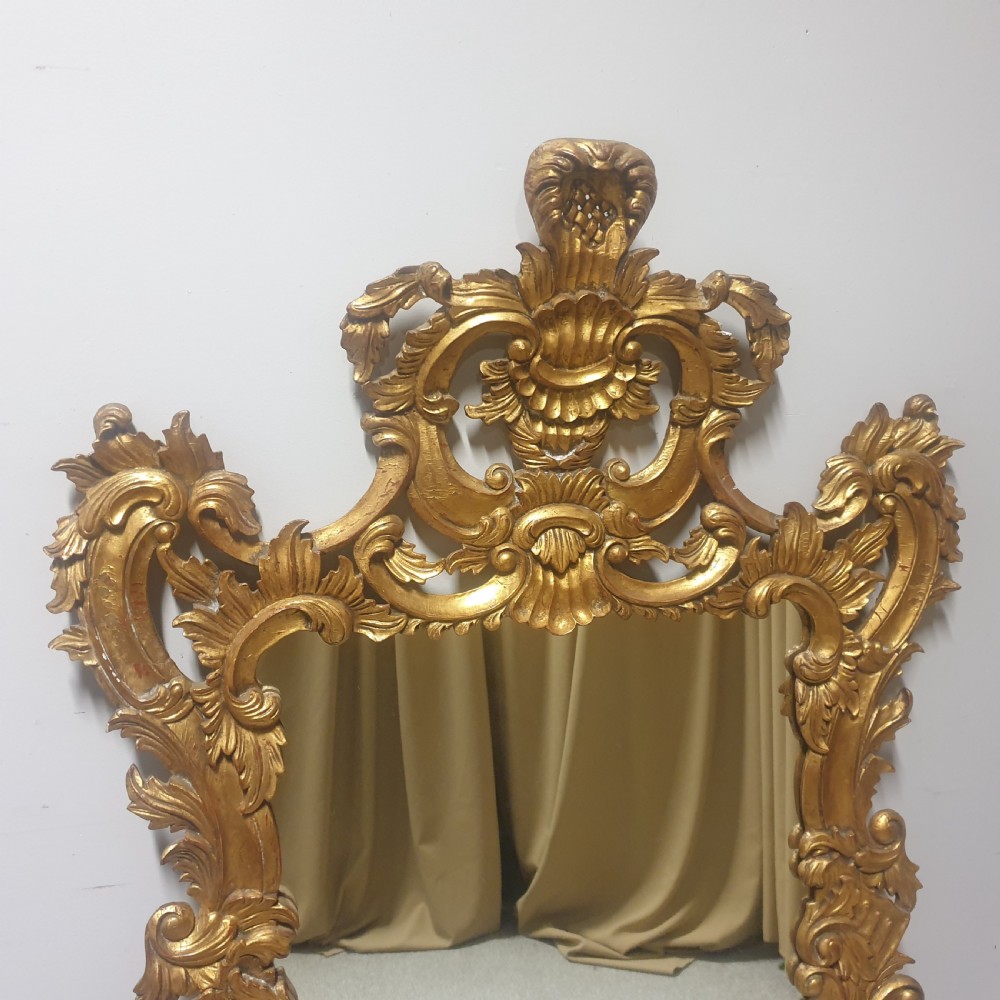 Large Carved Gilt Framed Wall Mirror View II