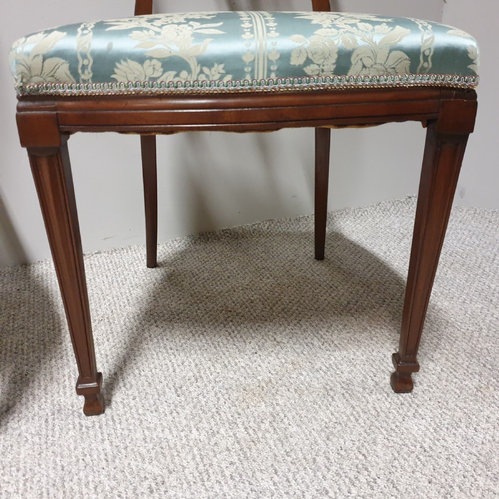 Outstanding Pair Mahogany Hall Chairs View IV