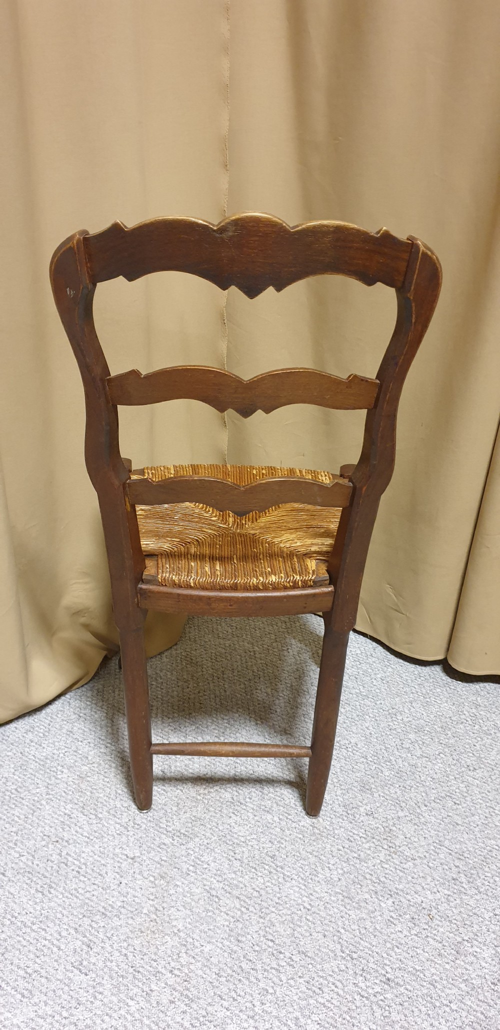 Very Good Set of Six French Oak Kitchen Dining Chairs View XII