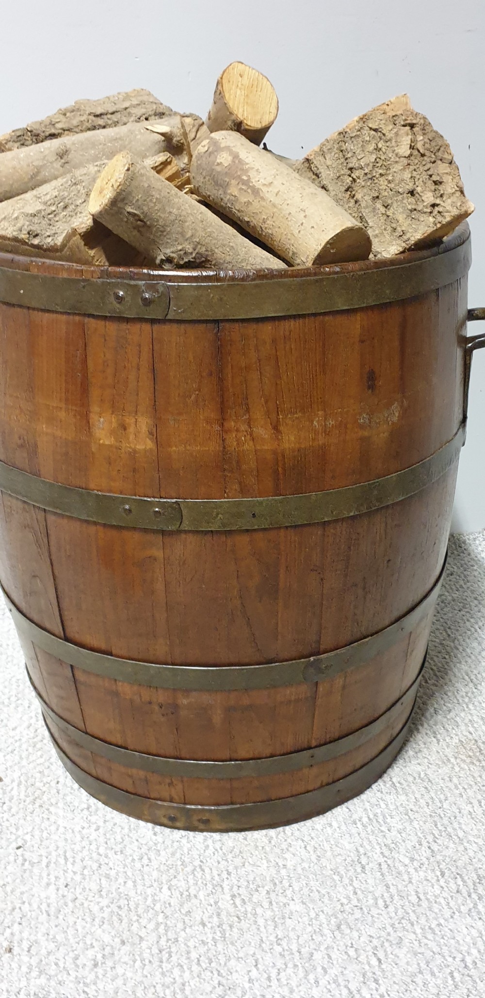 Large Oak Log Bin View III