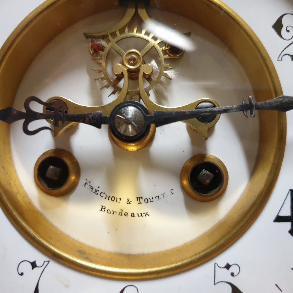 Wonderful French Slate and Marble Clock Garniture View VIII