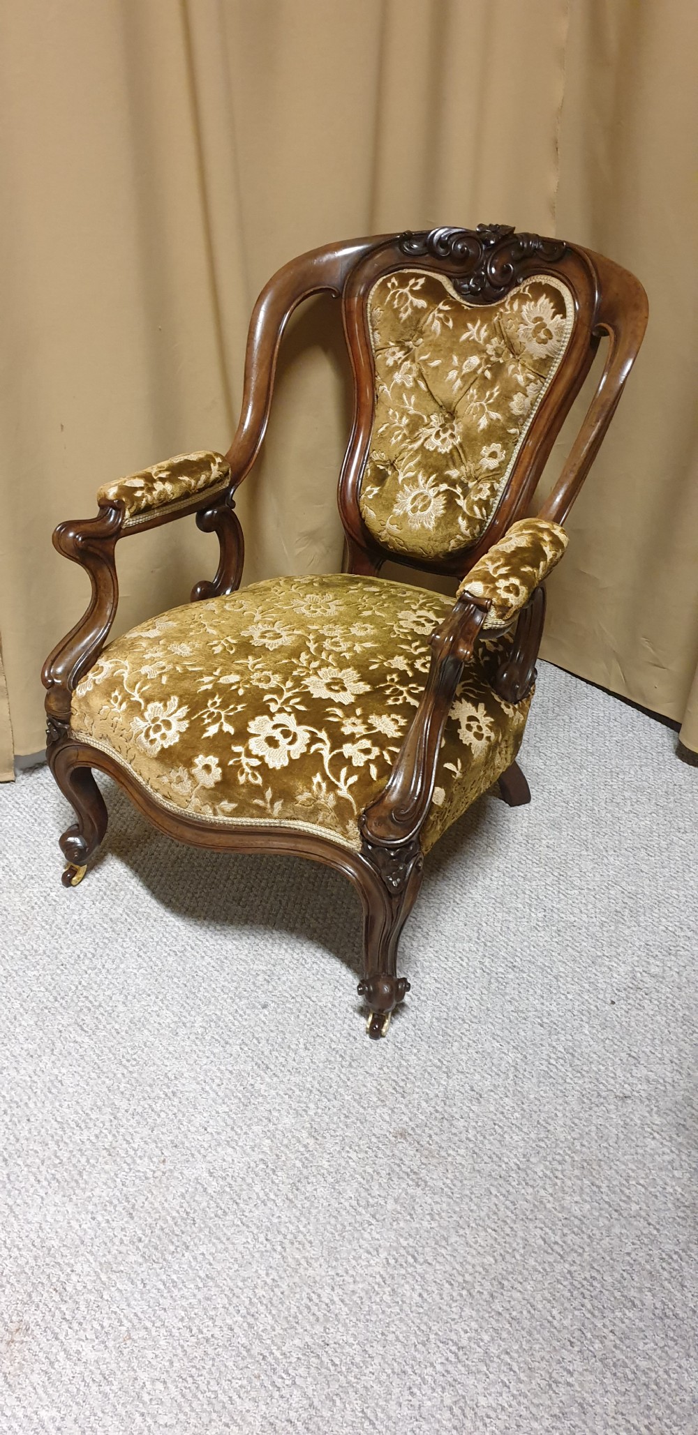 Superb Mahogany Library Chair View II
