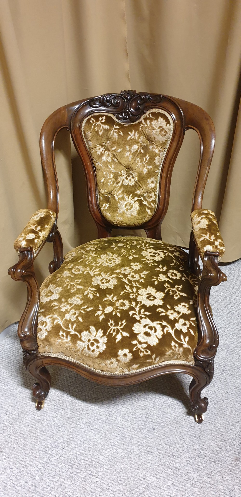 Superb Mahogany Library Chair View IV