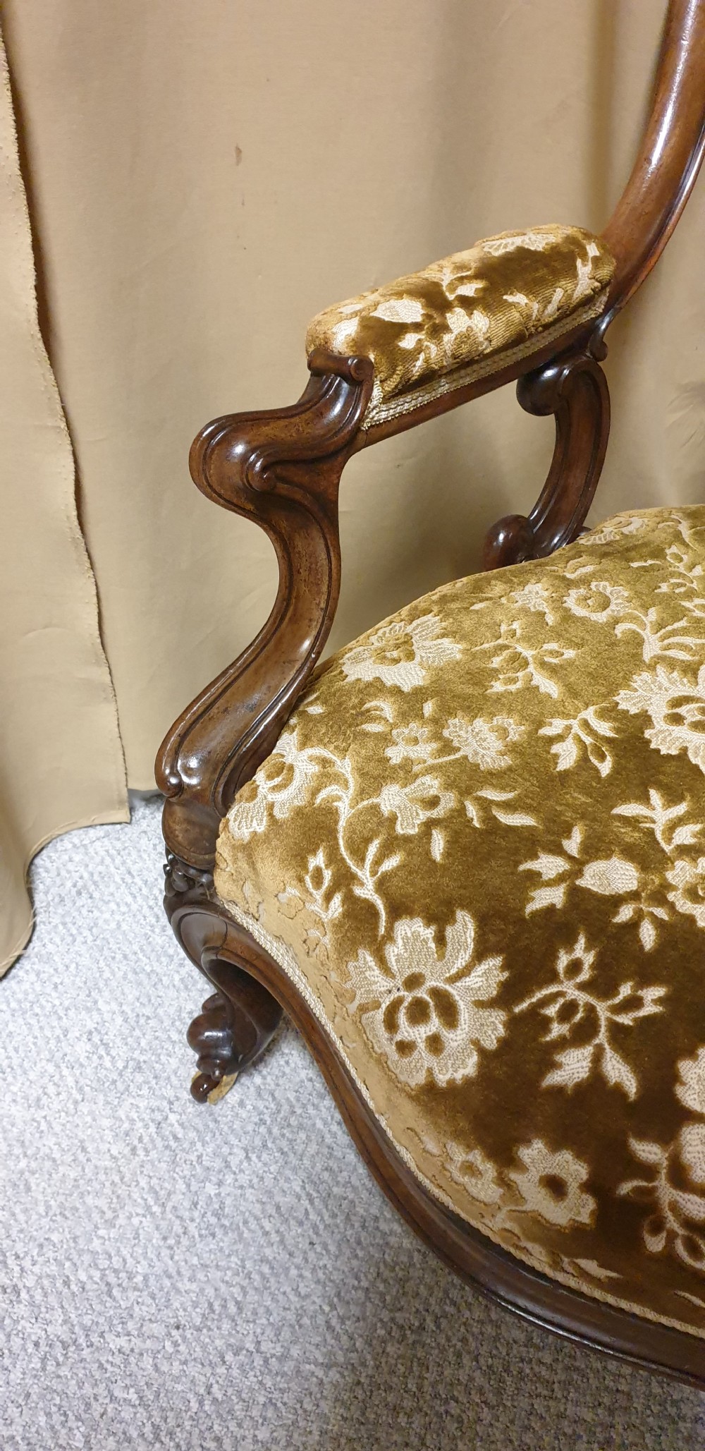 Superb Mahogany Library Chair View V