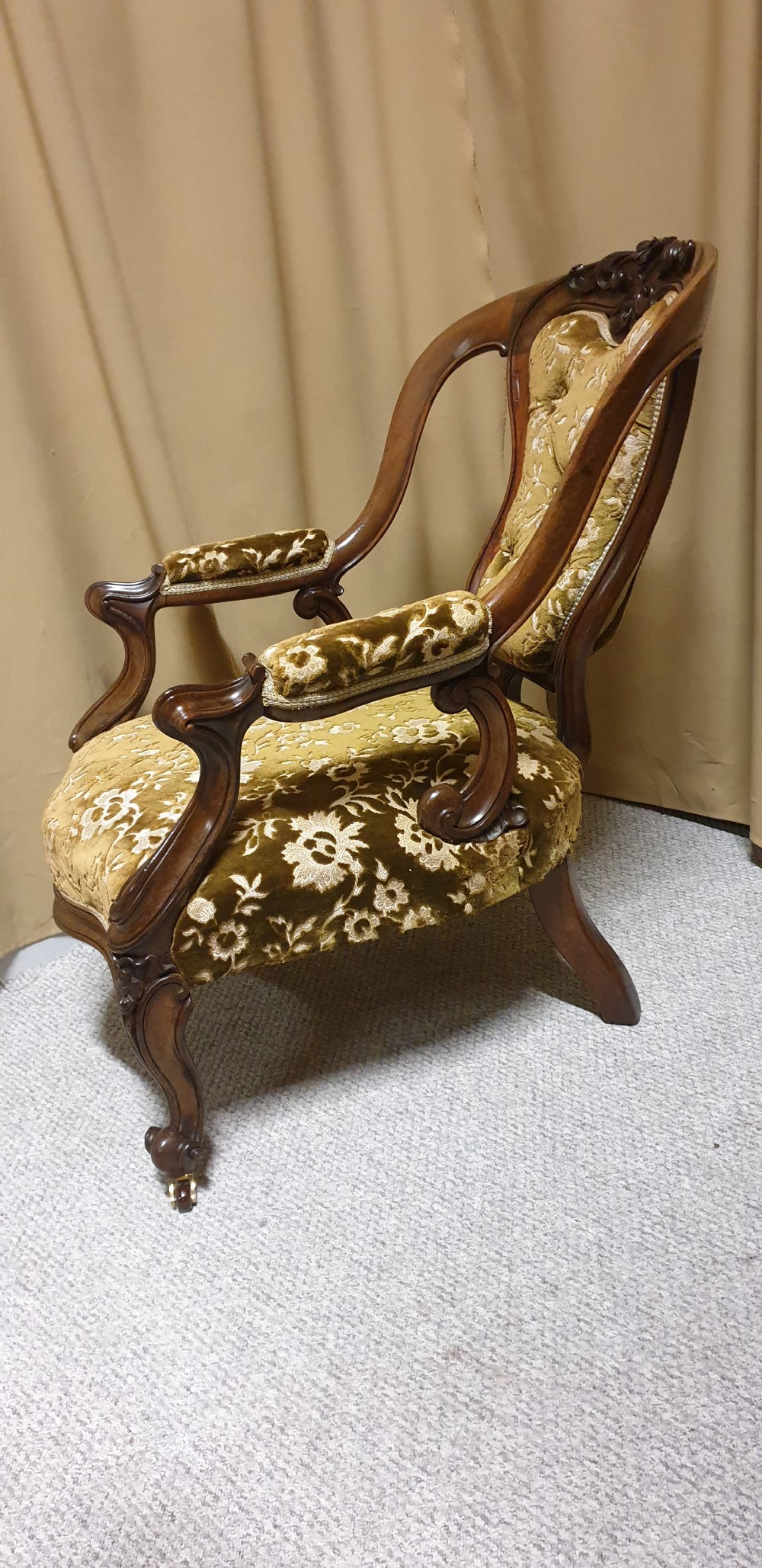 Superb Mahogany Library Chair View VIII