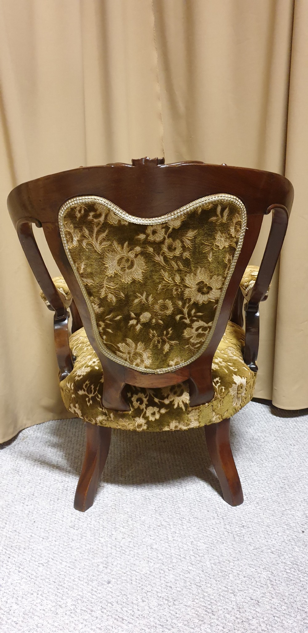 Superb Mahogany Library Chair View IX