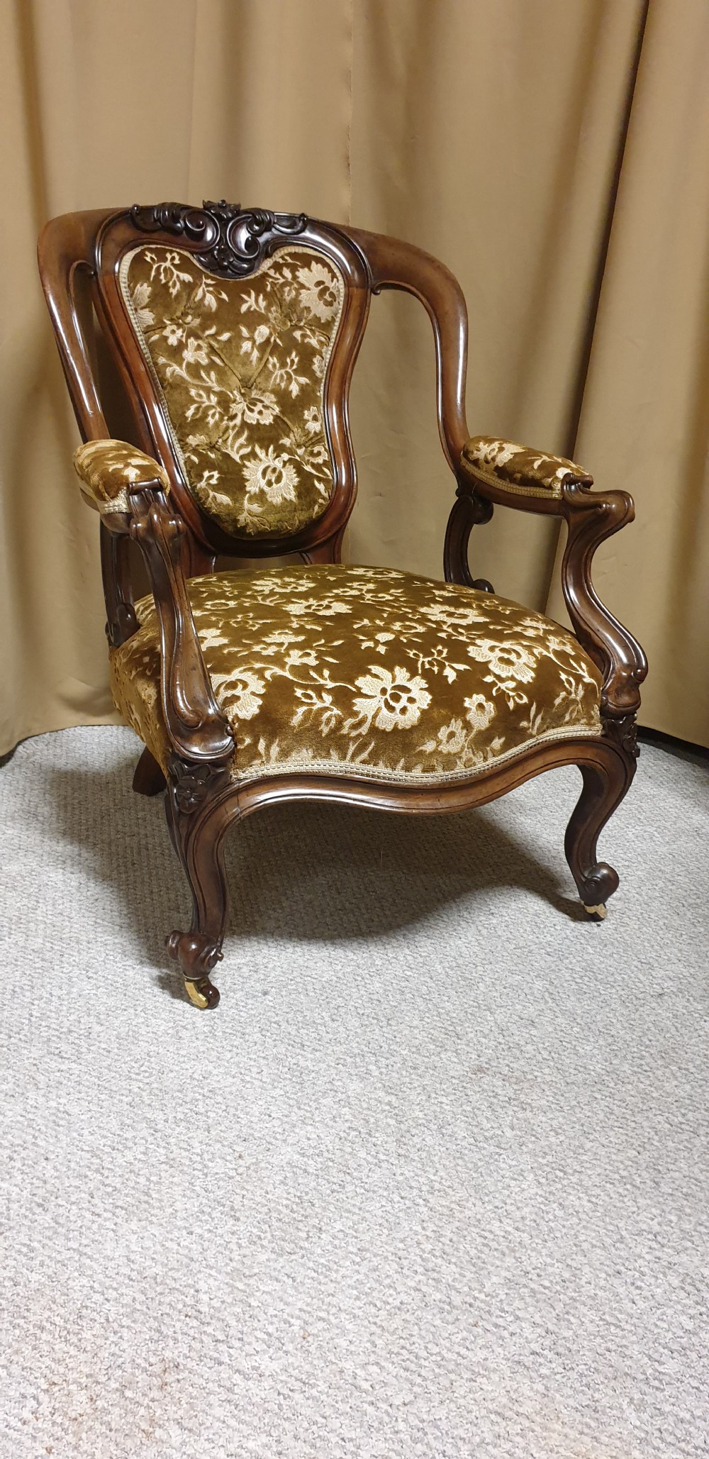 Superb Mahogany Library Chair View XI