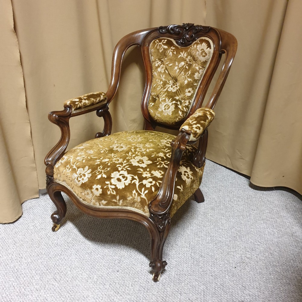 Superb Mahogany Library Chair