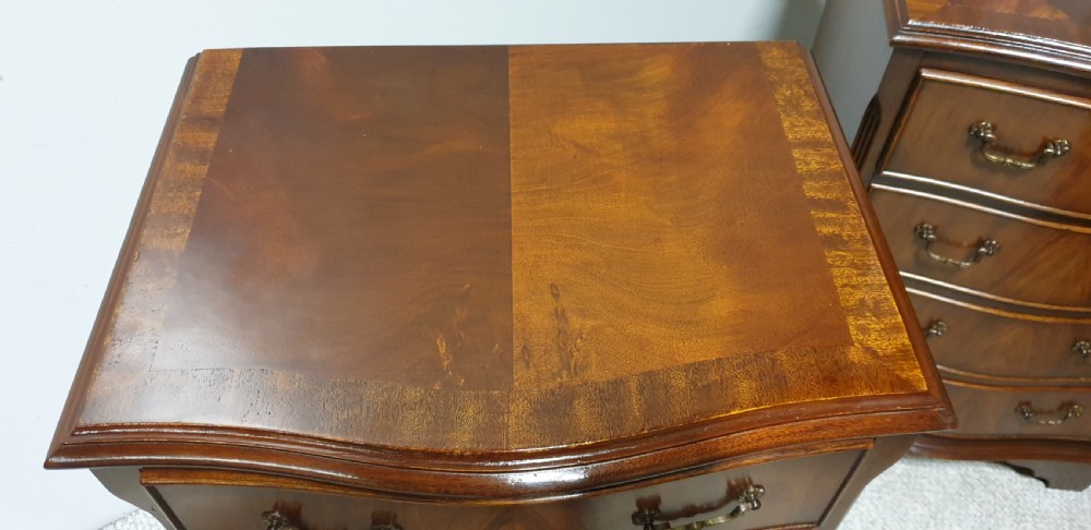 Pair Mahogany Bedside Chests of Drawers View V