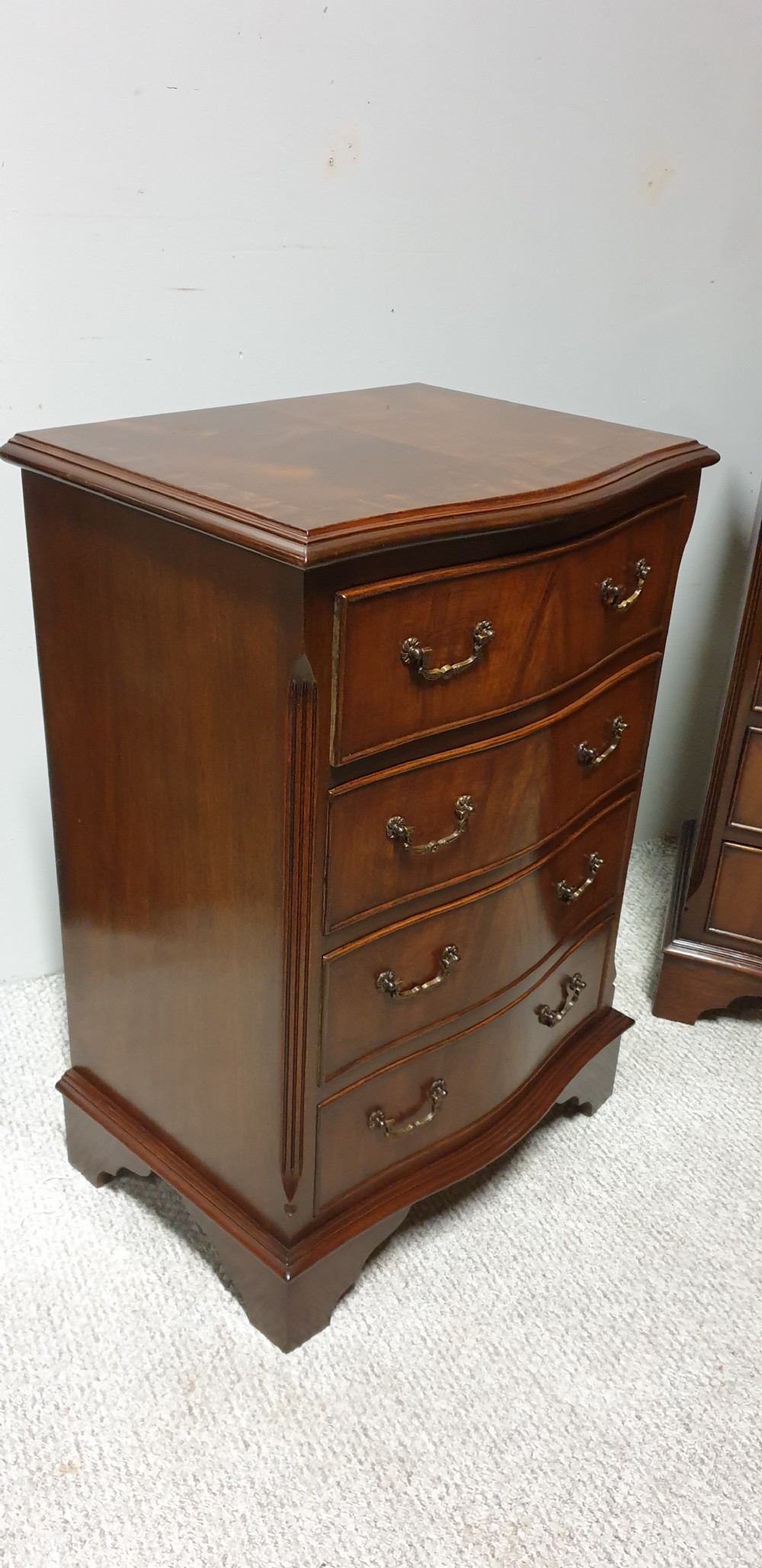 Pair Mahogany Bedside Chests of Drawers View VIII