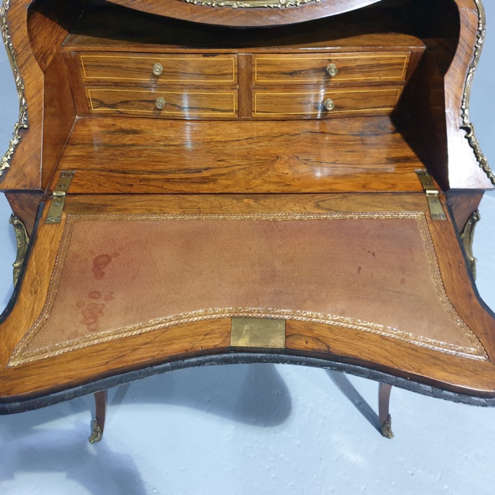 Stunning French Rosewood and Marquetry Bureau  View XIII