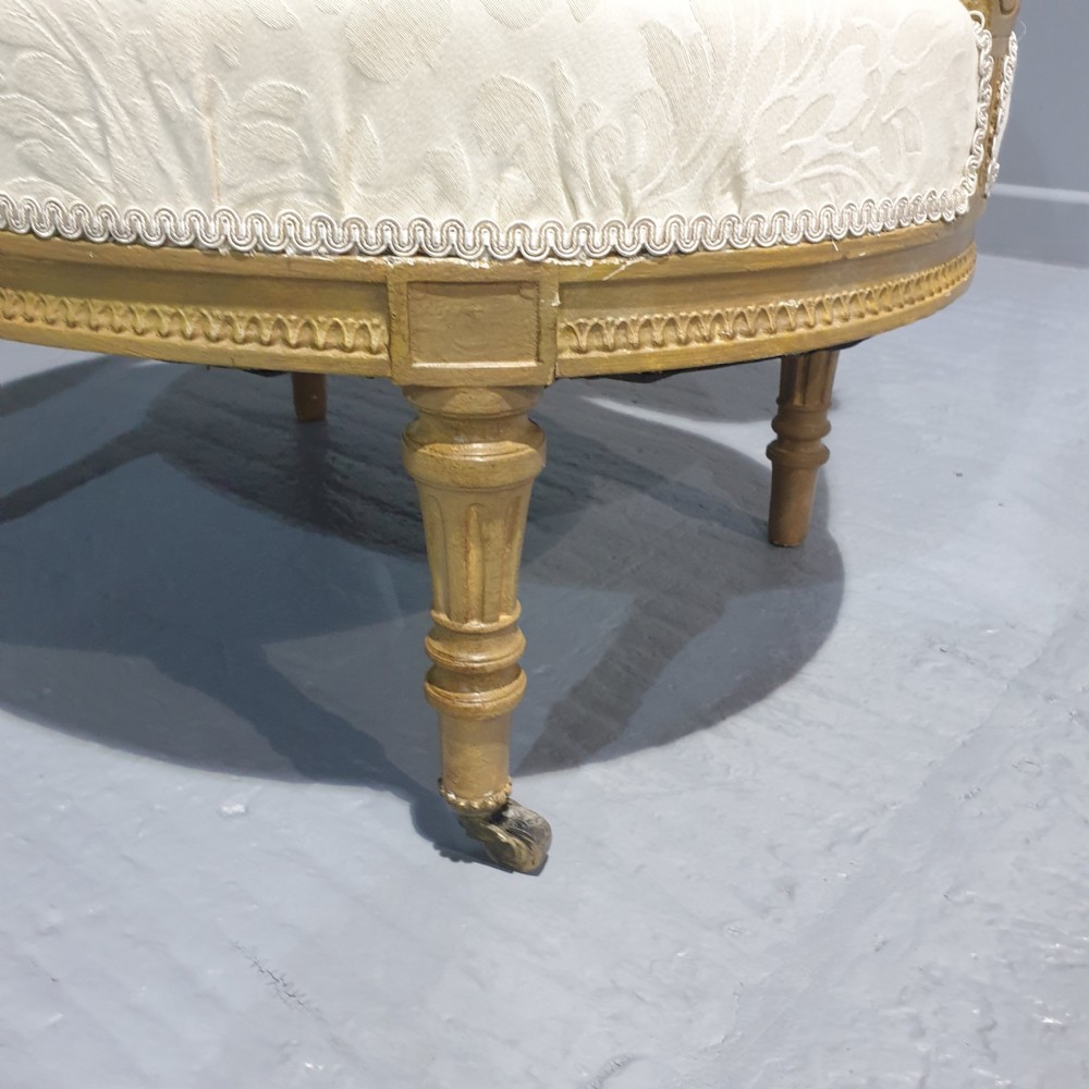 Superb Pair French Painted Chairs View V