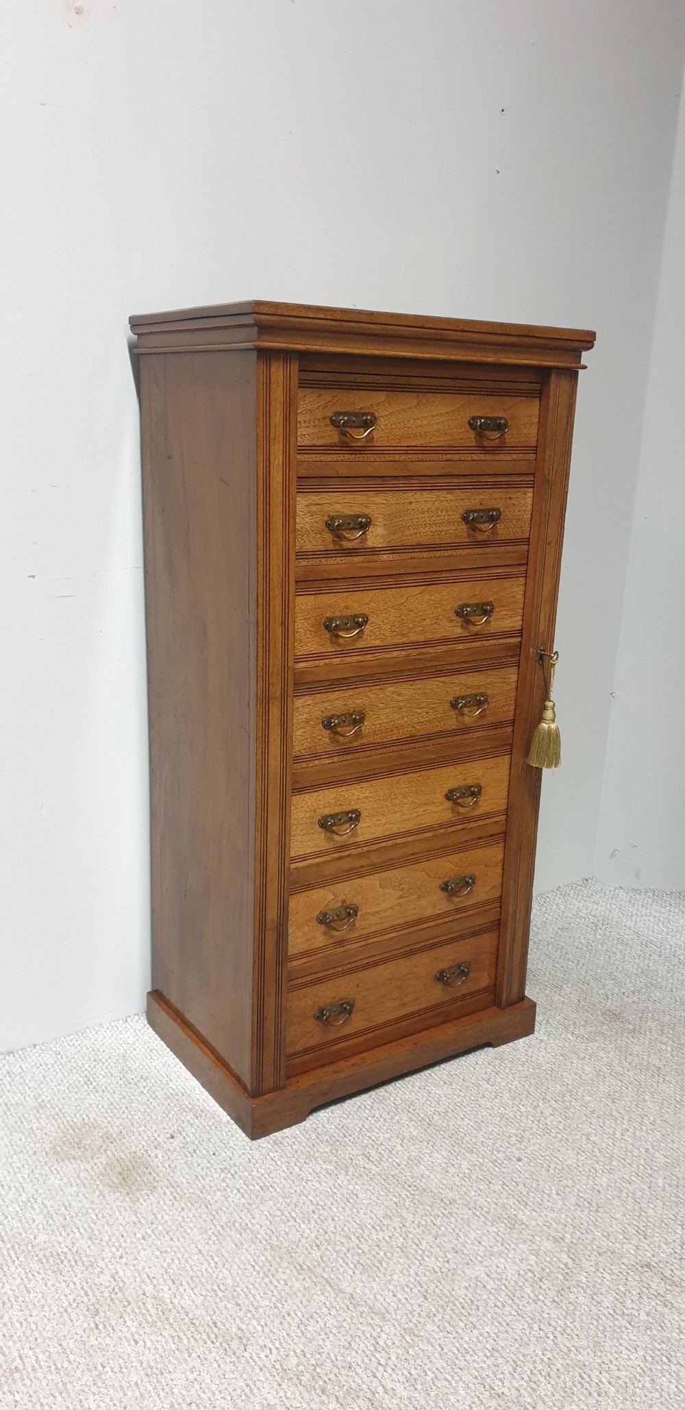 Victorian Wellington Chest of Drawers View III