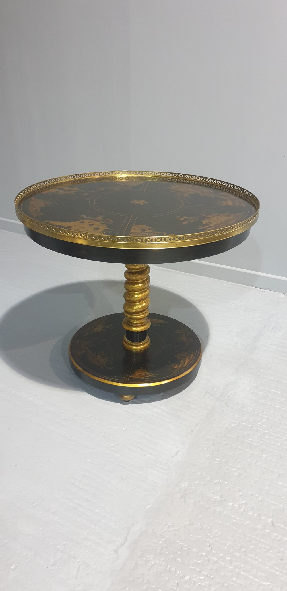 Superb Chinoiserie Laquered And Gilt Centre Table View II