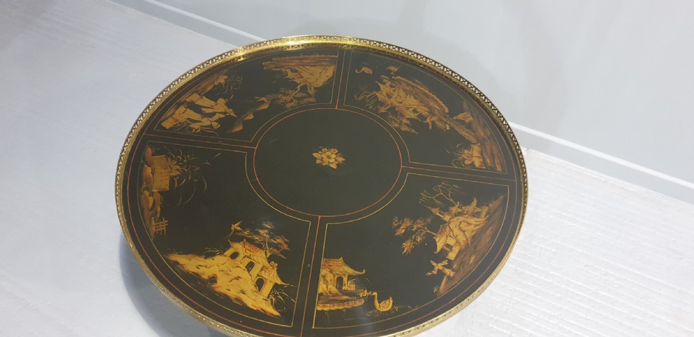 Superb Chinoiserie Laquered And Gilt Centre Table View IV