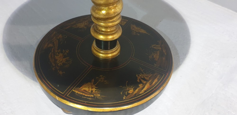Superb Chinoiserie Laquered And Gilt Centre Table View VIII