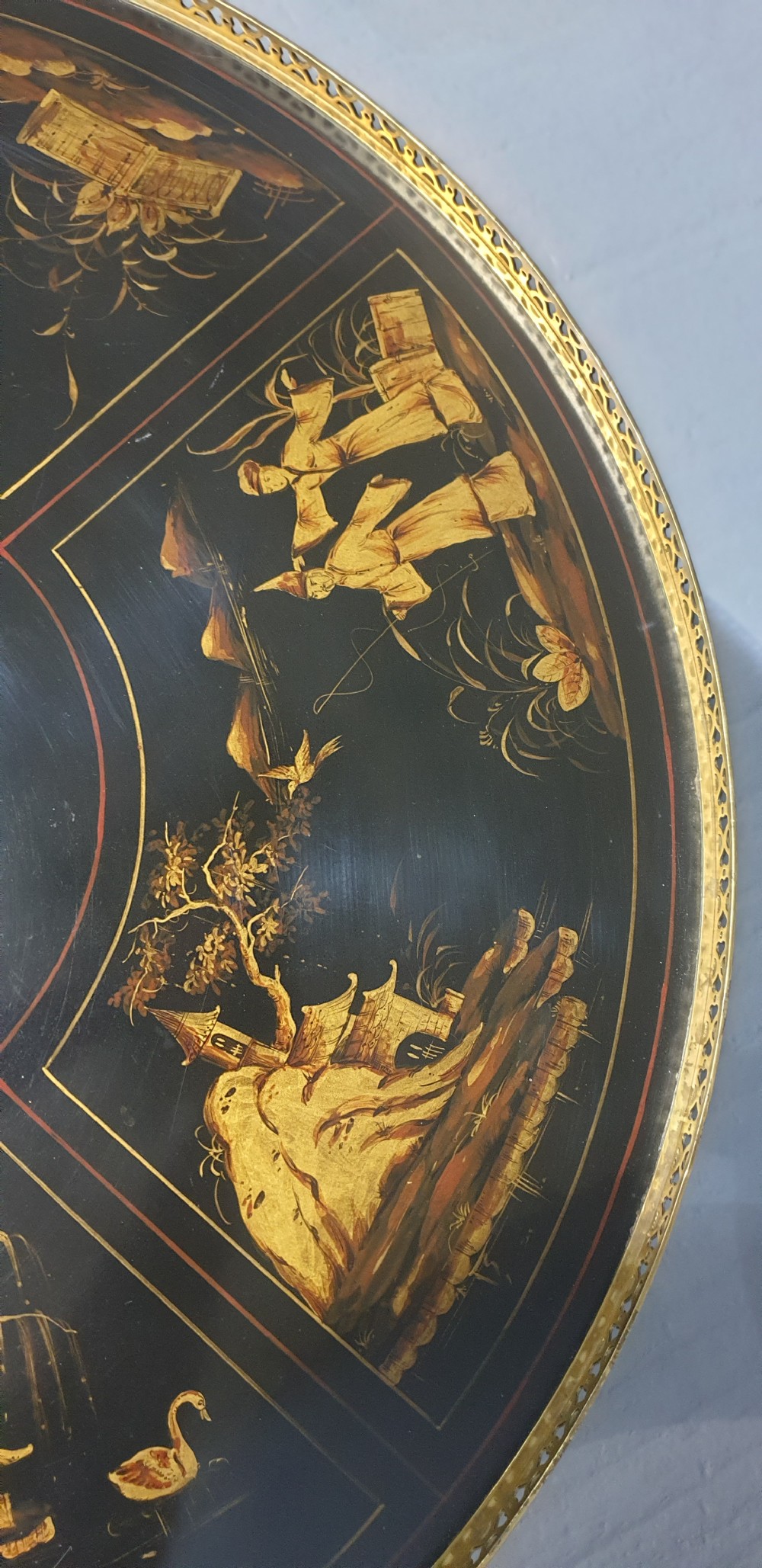 Superb Chinoiserie Laquered And Gilt Centre Table View XIII