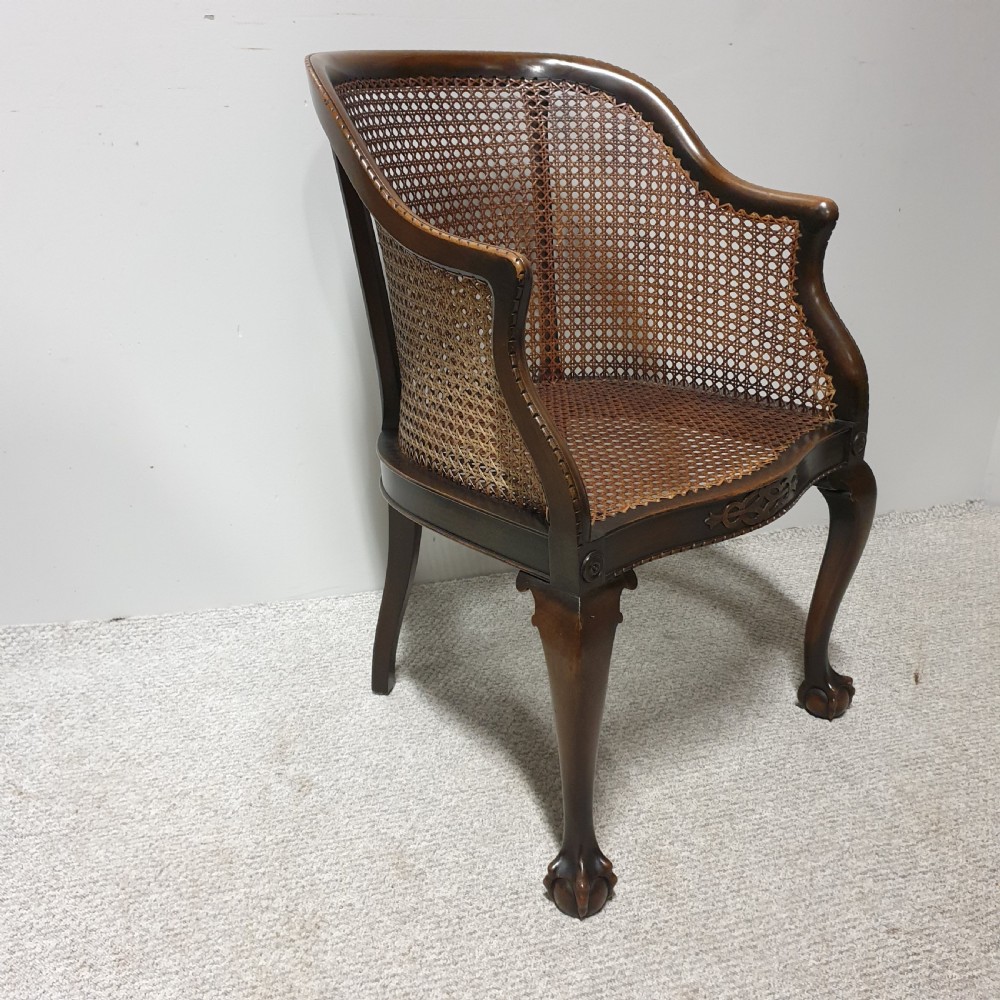 Mahogany Bergere Office Chair View II