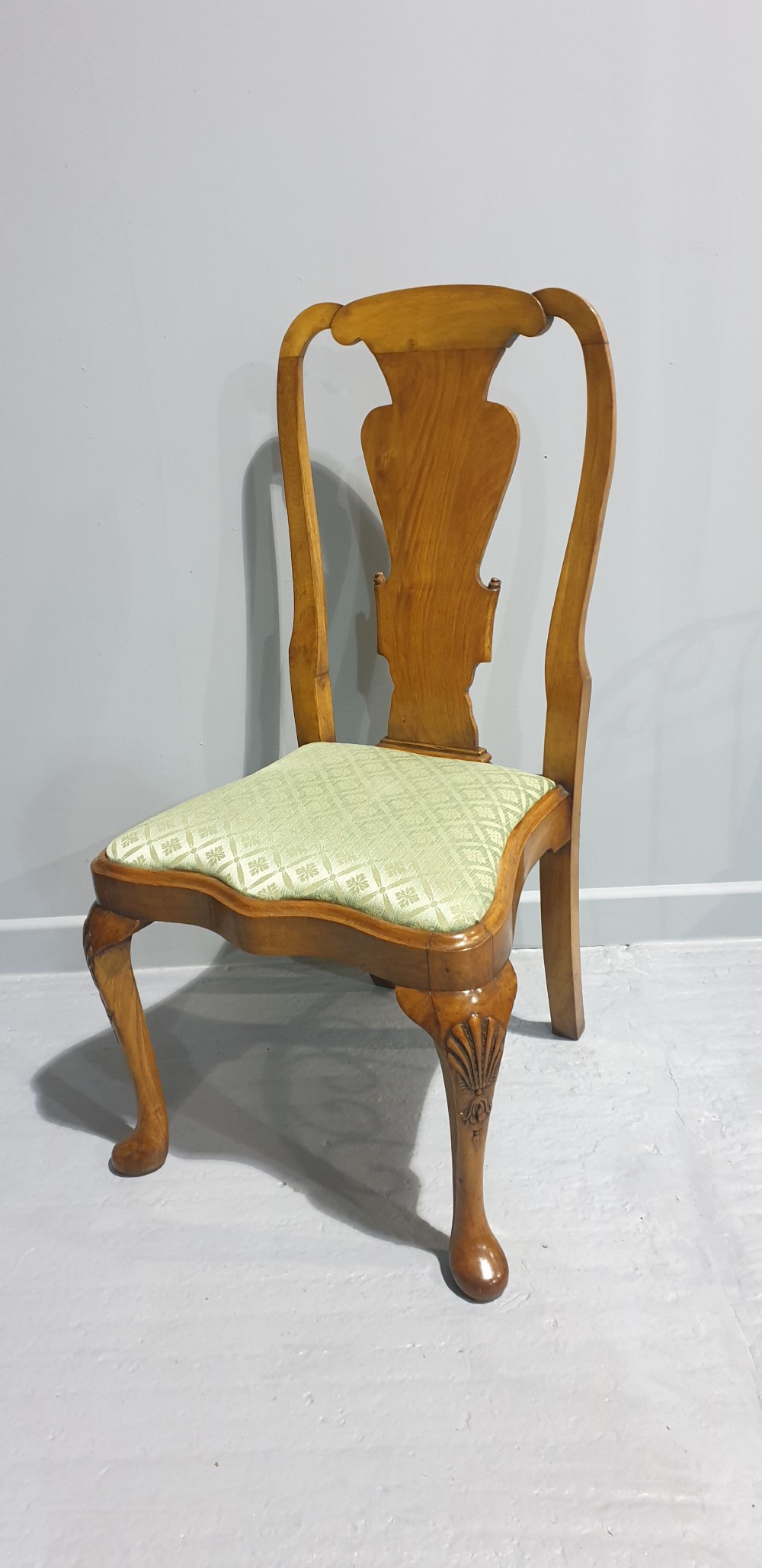 Top Quality Set Eight Solid Walnut Dining Chairs View VI