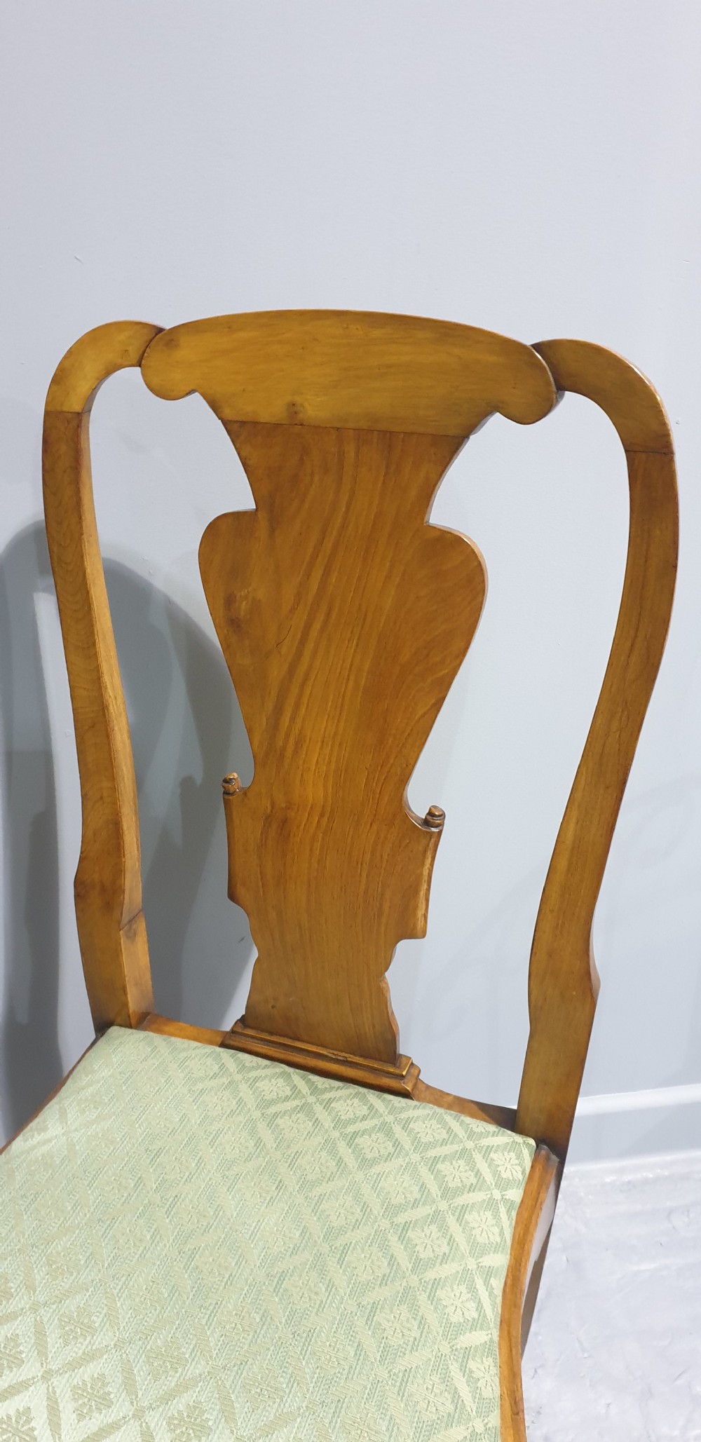 Top Quality Set Eight Solid Walnut Dining Chairs View VII