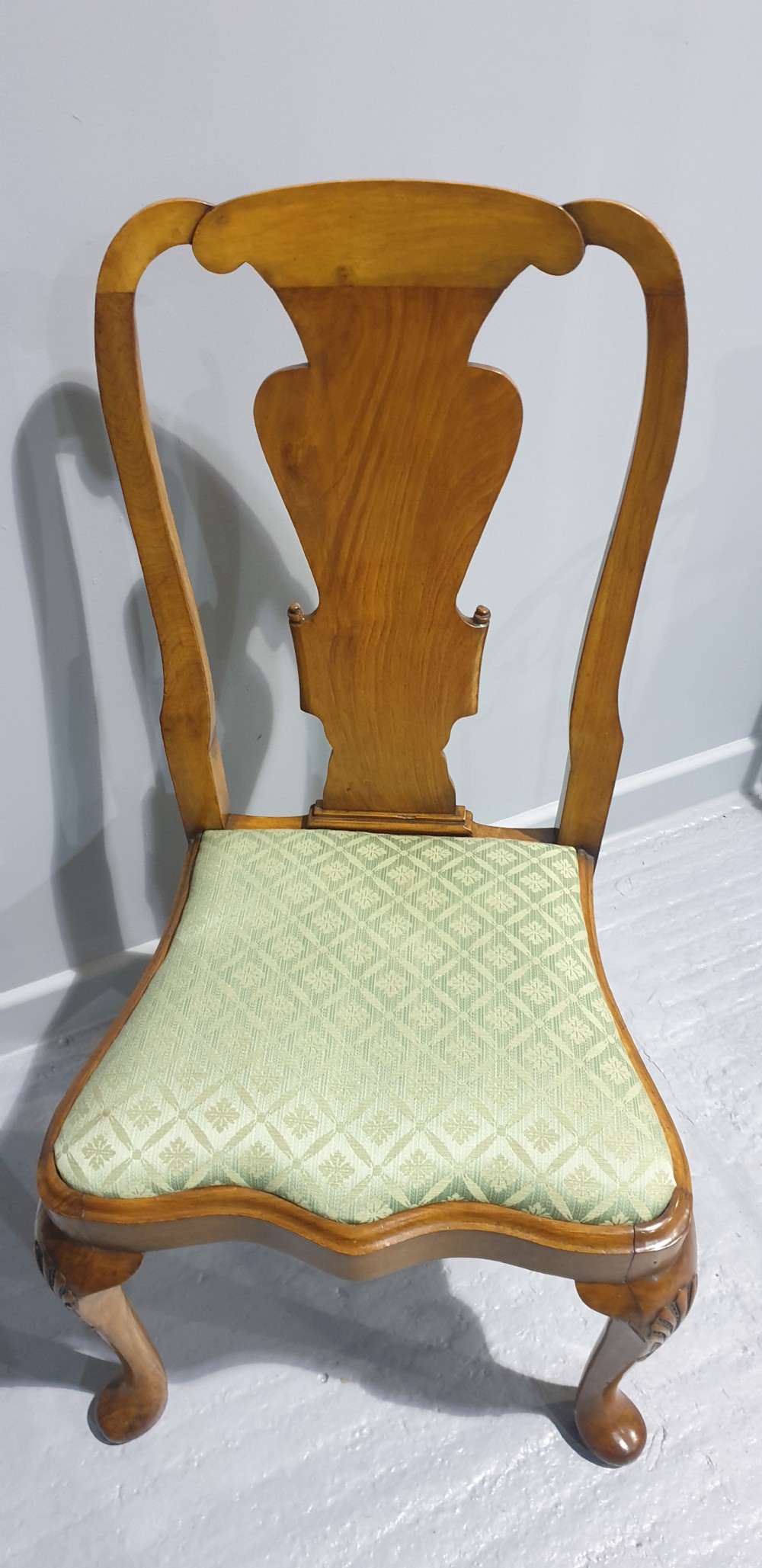 Top Quality Set Eight Solid Walnut Dining Chairs View VIII