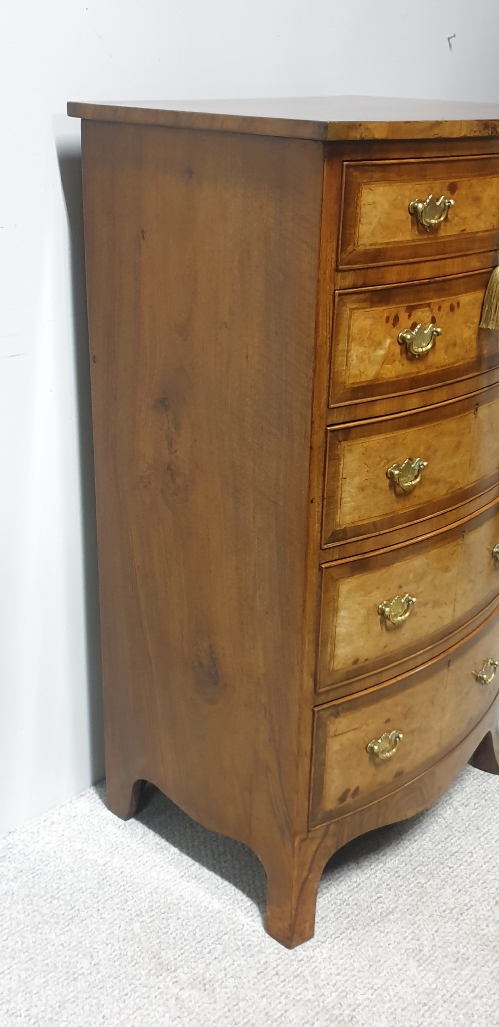 Tall Bow Front Chest of Drawers View IV