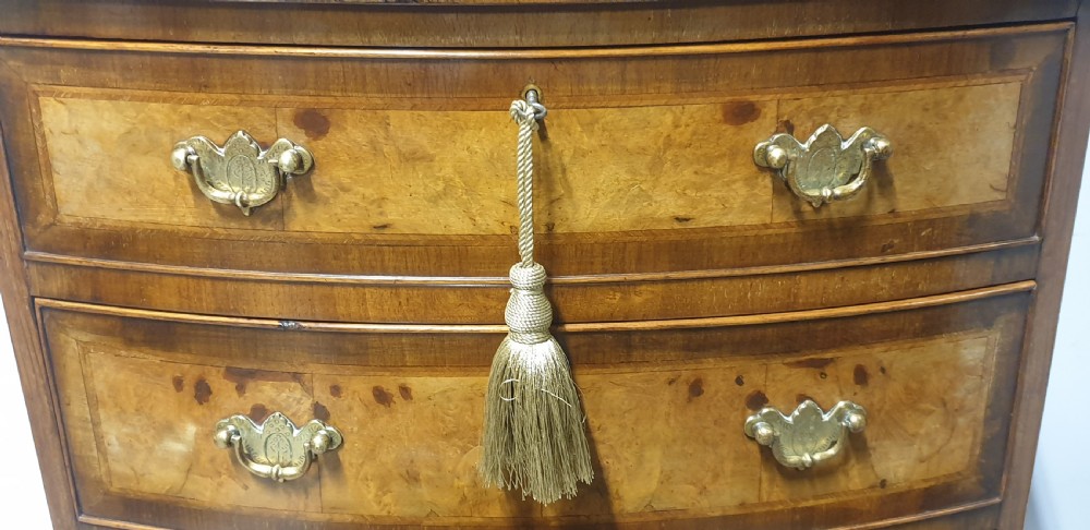 Tall Bow Front Chest of Drawers View V