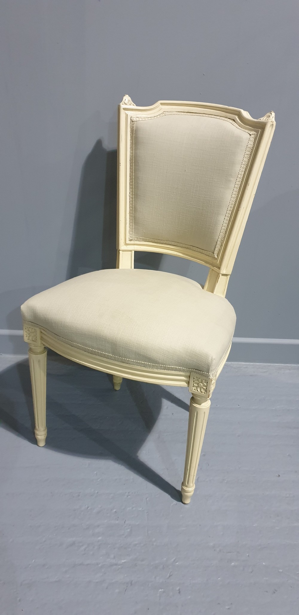 Set Six French Painted Dining Chairs View III