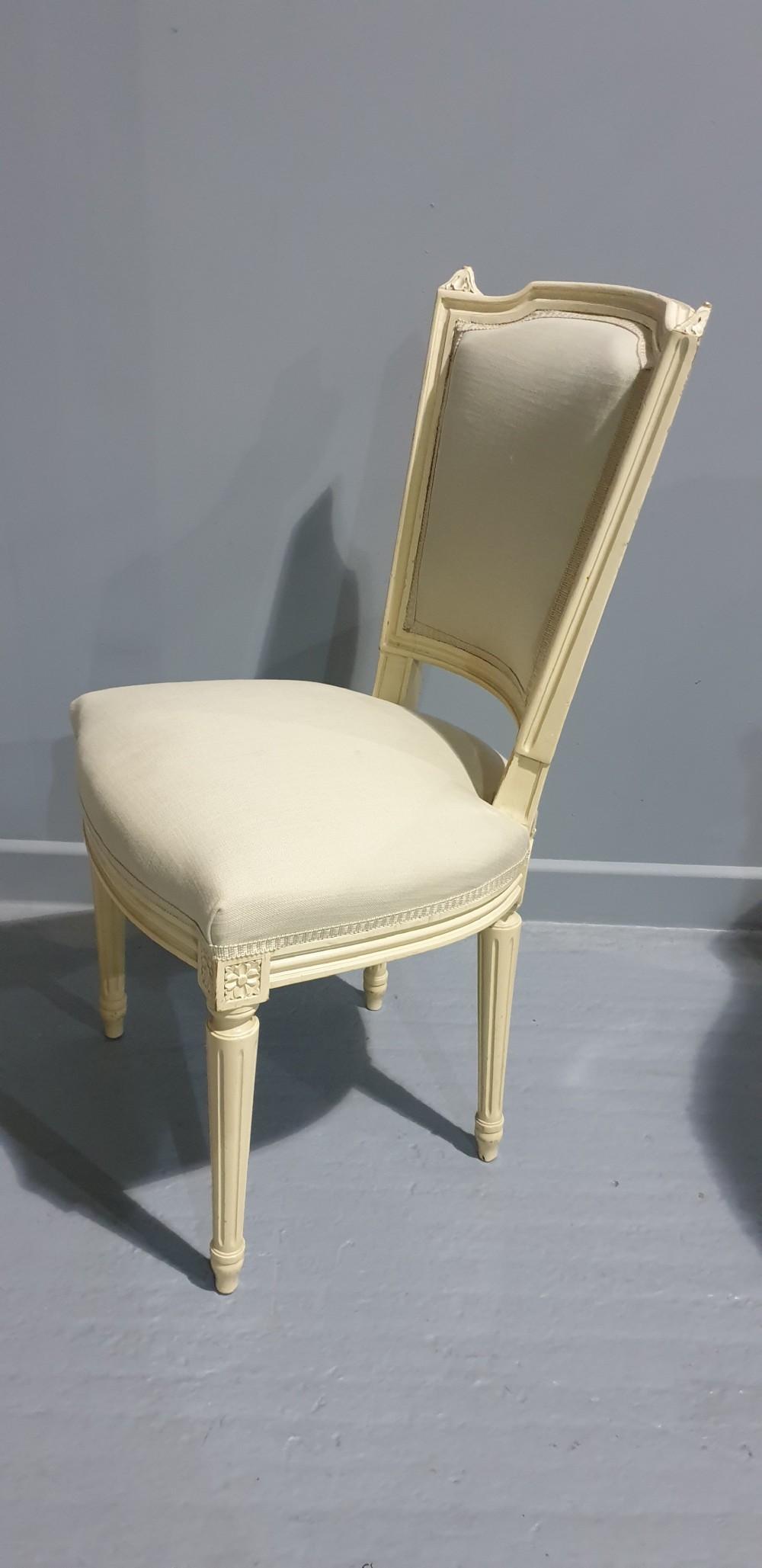 Set Six French Painted Dining Chairs View VI