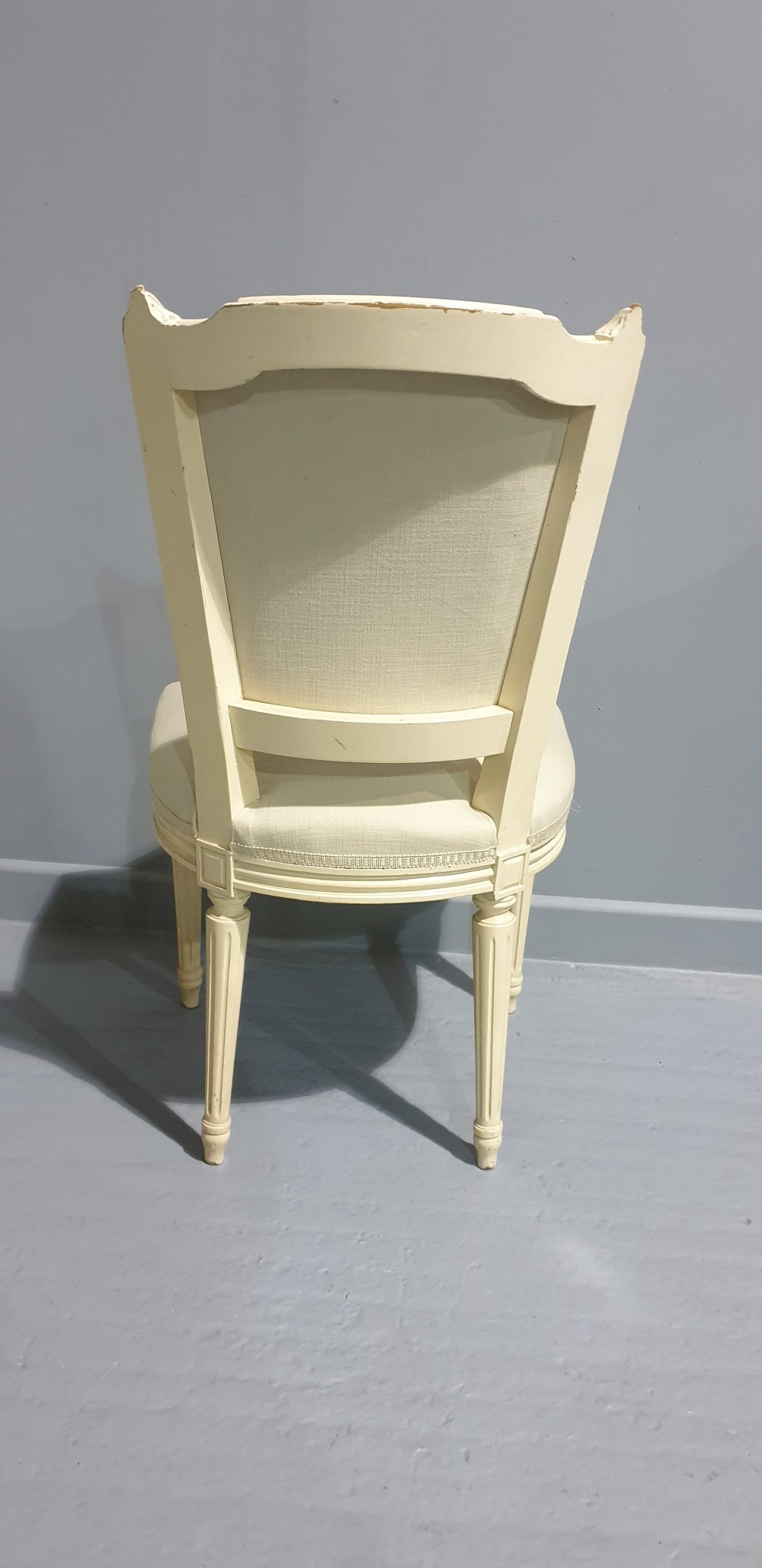 Set Six French Painted Dining Chairs View VII