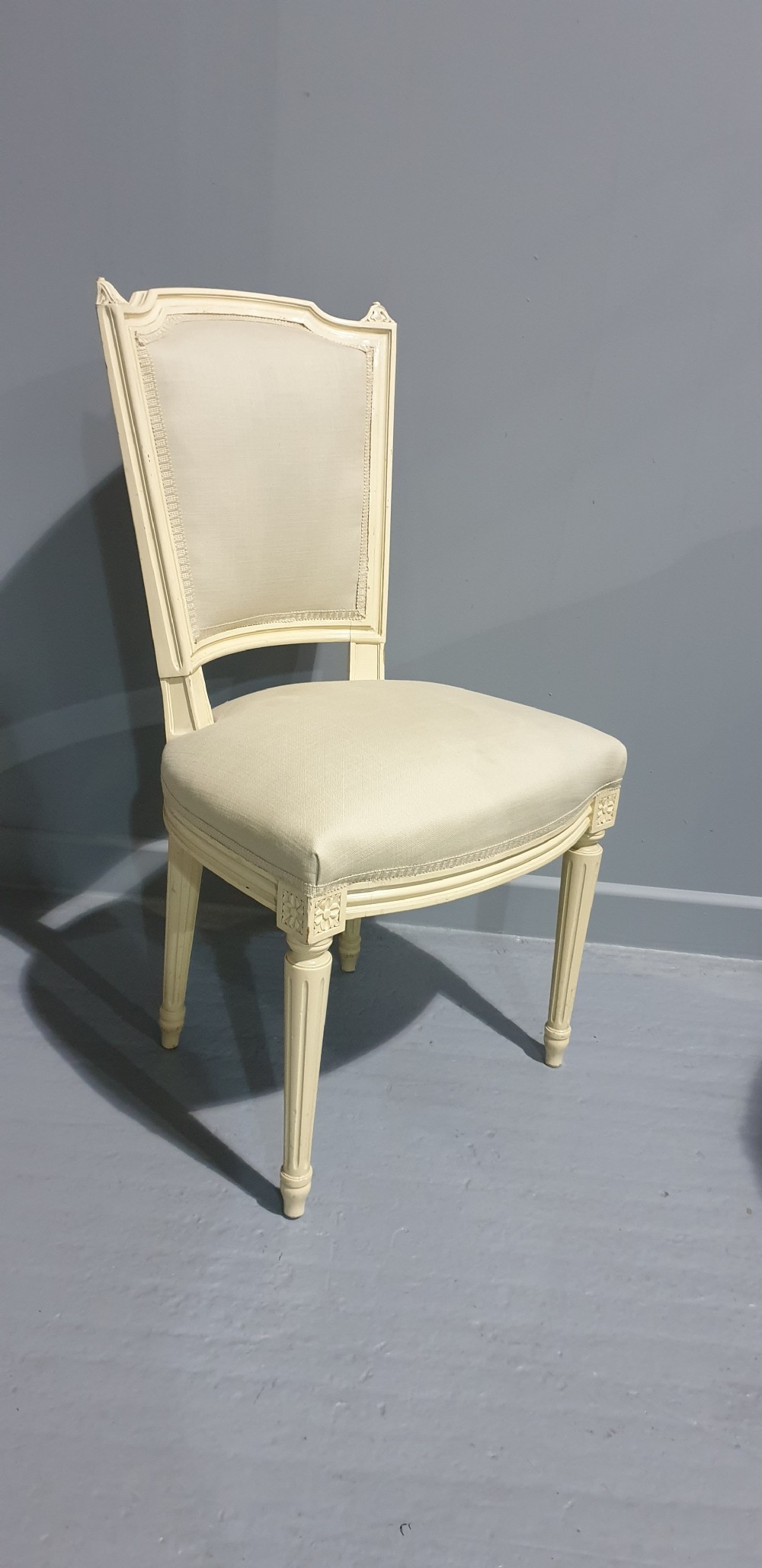 Set Six French Painted Dining Chairs View VIII