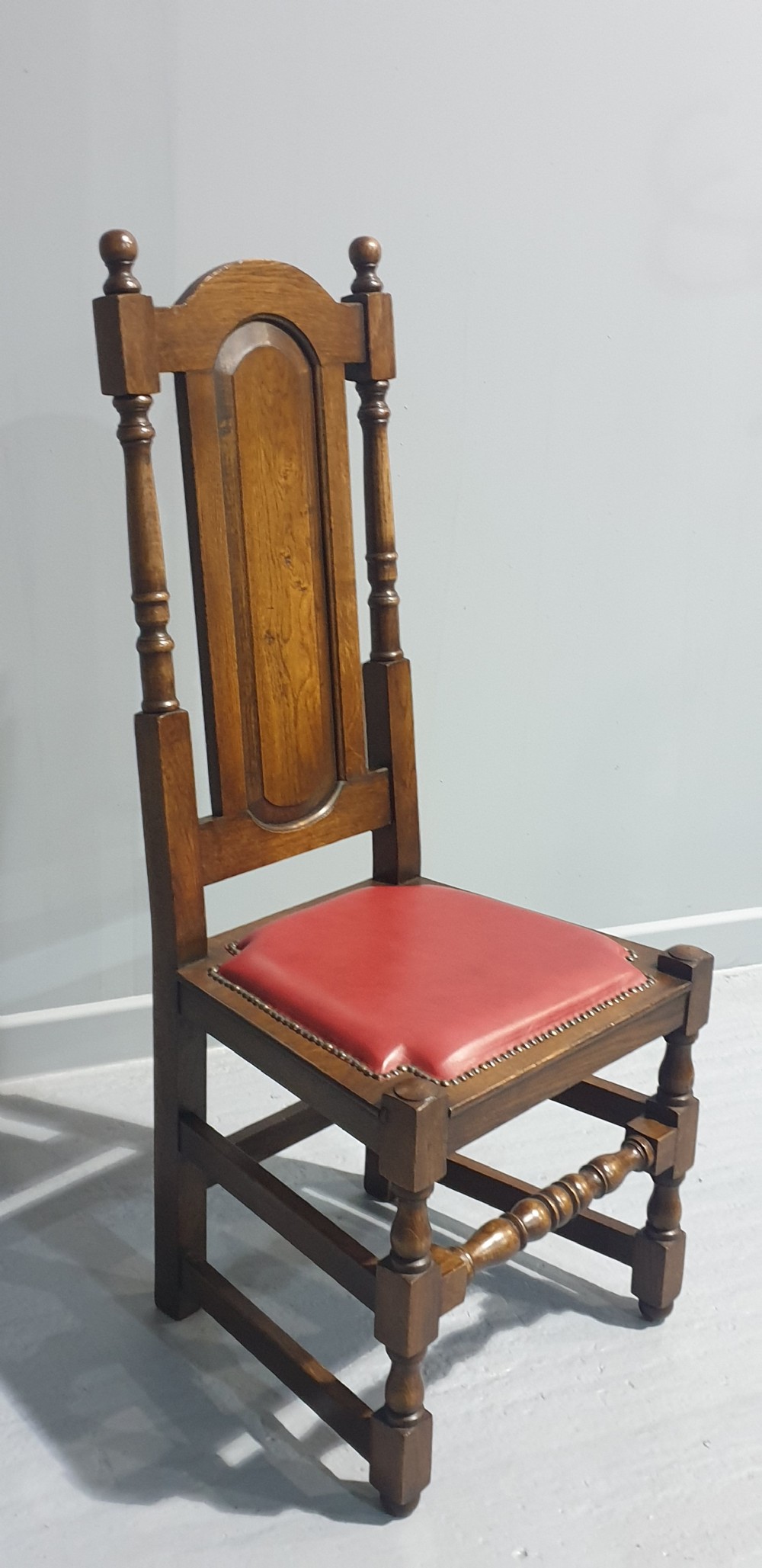 Excellent Set Eight Oak Dining Chairs View II