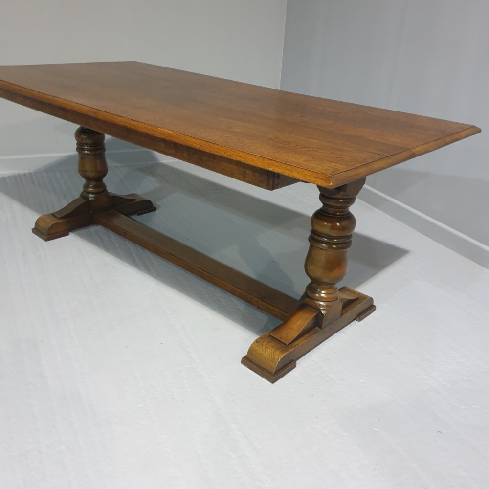 Solid Oak Plank Refrectory Kitchen Dining Table