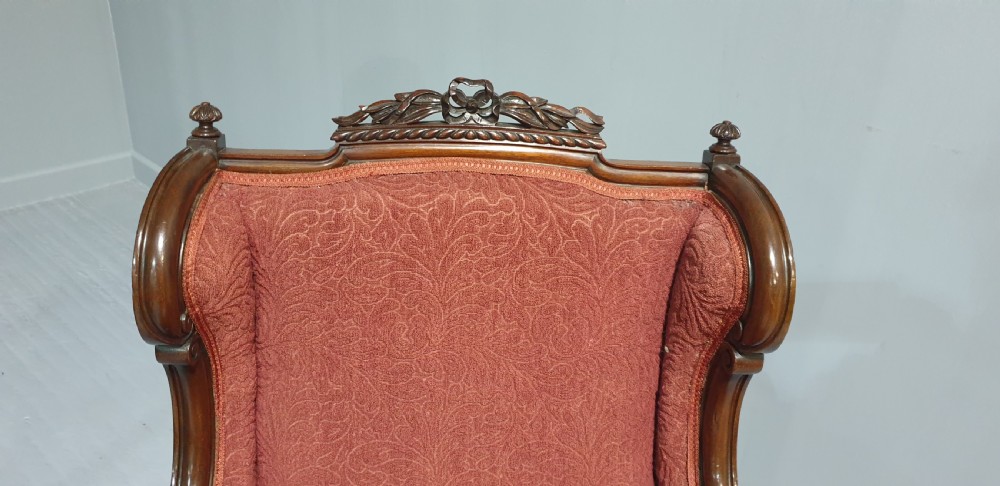 Super Mahogany Wing Library Chair View IV