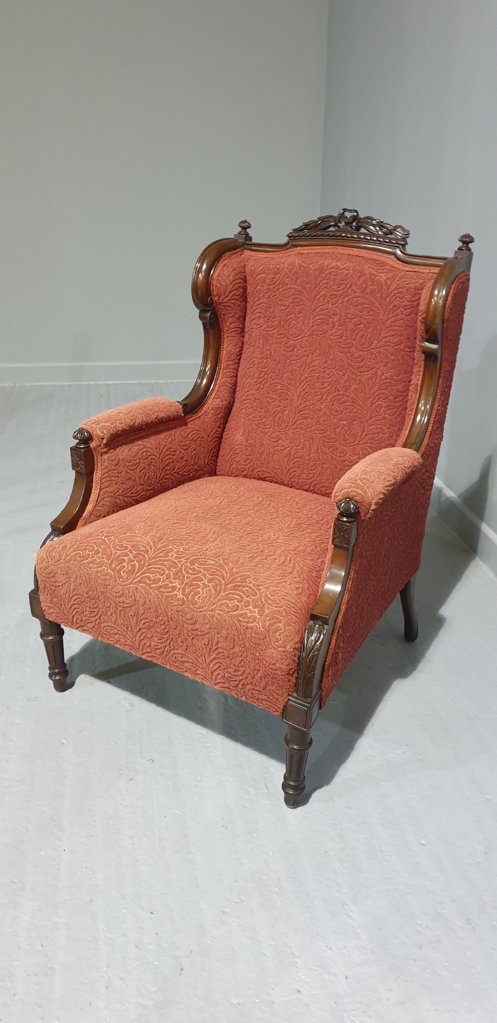 Super Mahogany Wing Library Chair View VI