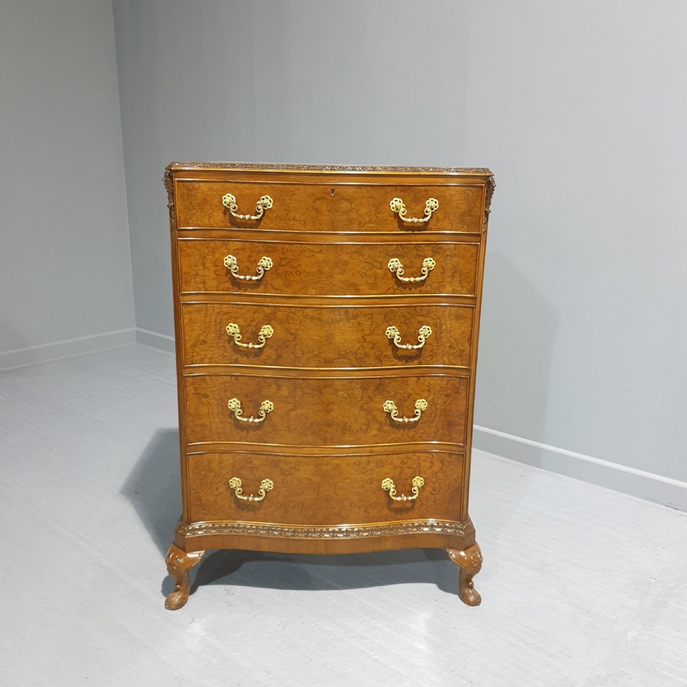 Top Quality Burr Walnut Chest of Drawers