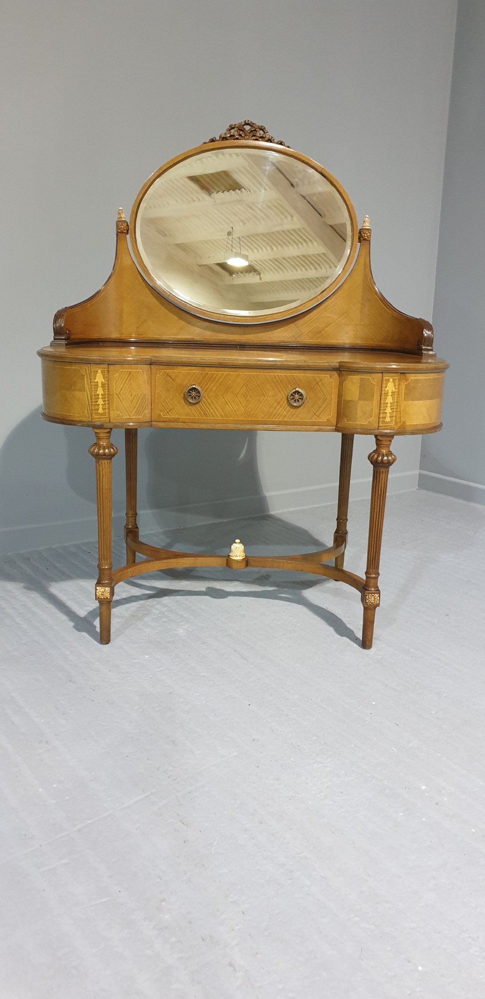 Edwardian Mahogany Inlaid Dressing Table View II