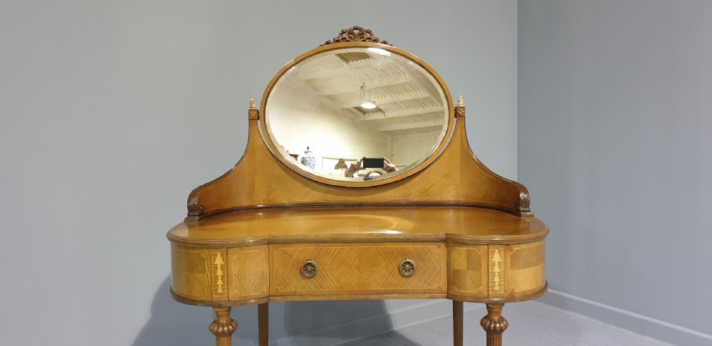 Edwardian Mahogany Inlaid Dressing Table View IV
