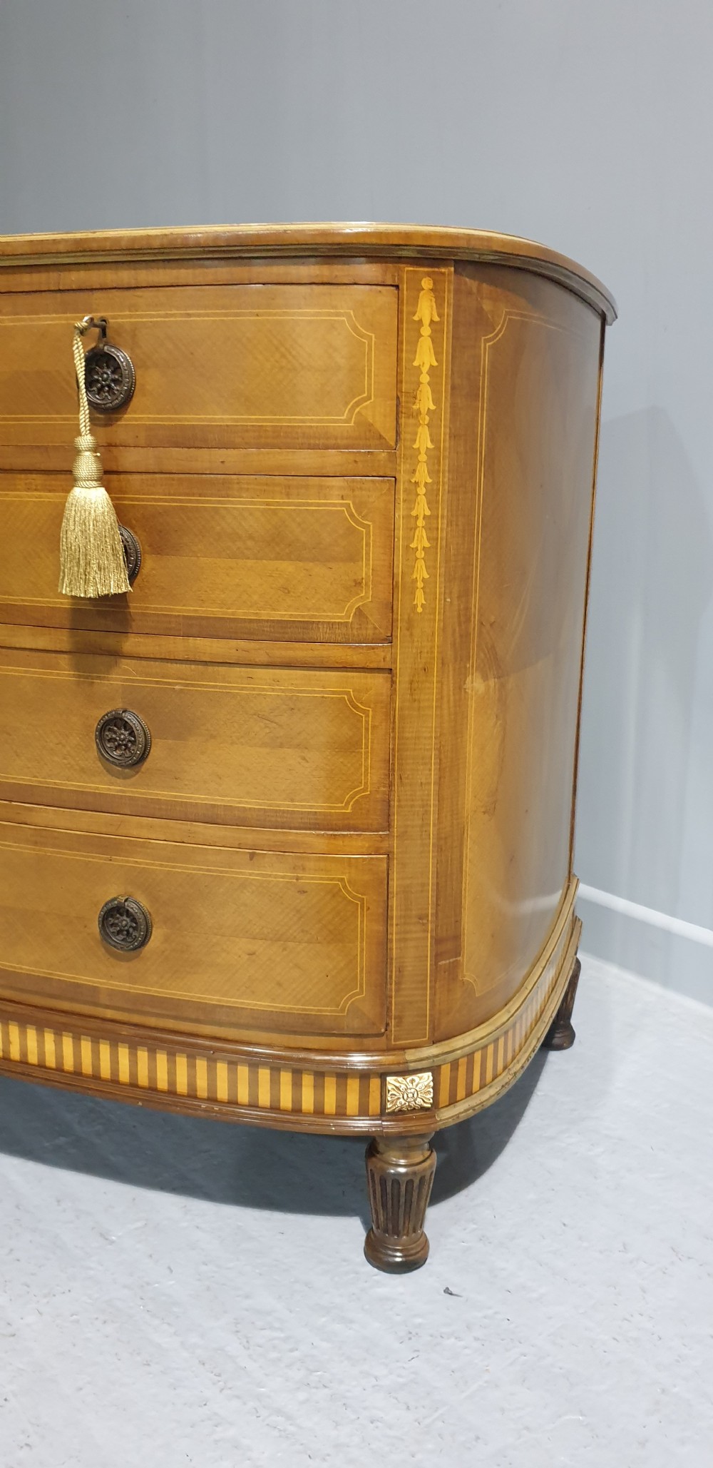 Very Good Inlaid Mahogany Chest of Drawers View IV